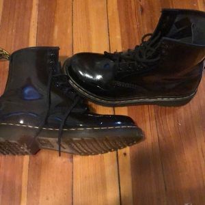 Women’s classic patent black doc martens